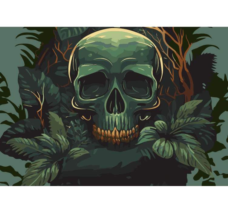 死亡骷髅头壁画 - TenStickers