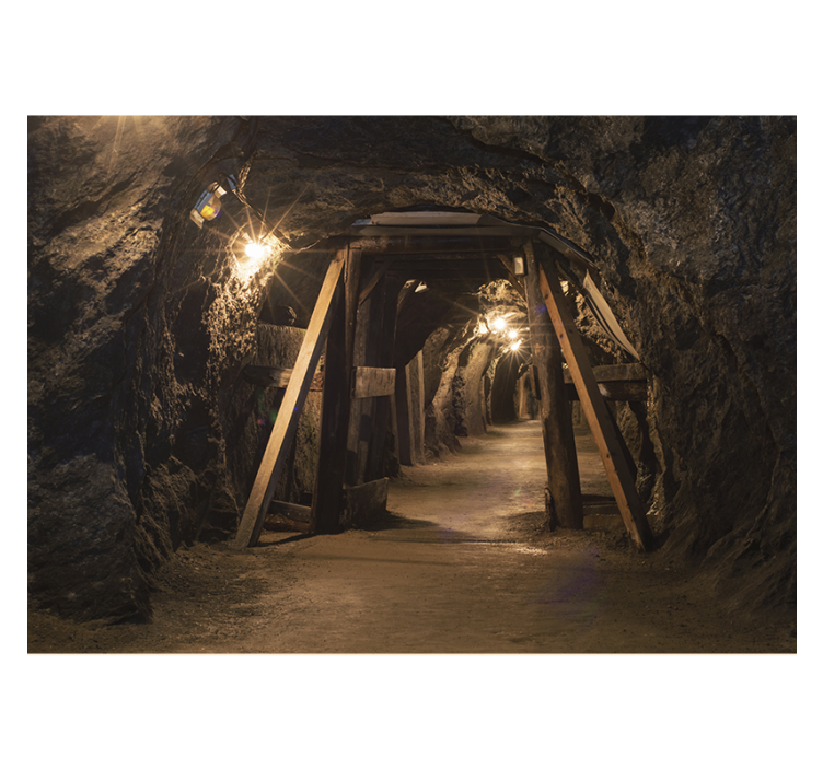 客厅的其他墙面壁画 古木金矿图片 - TenStickers