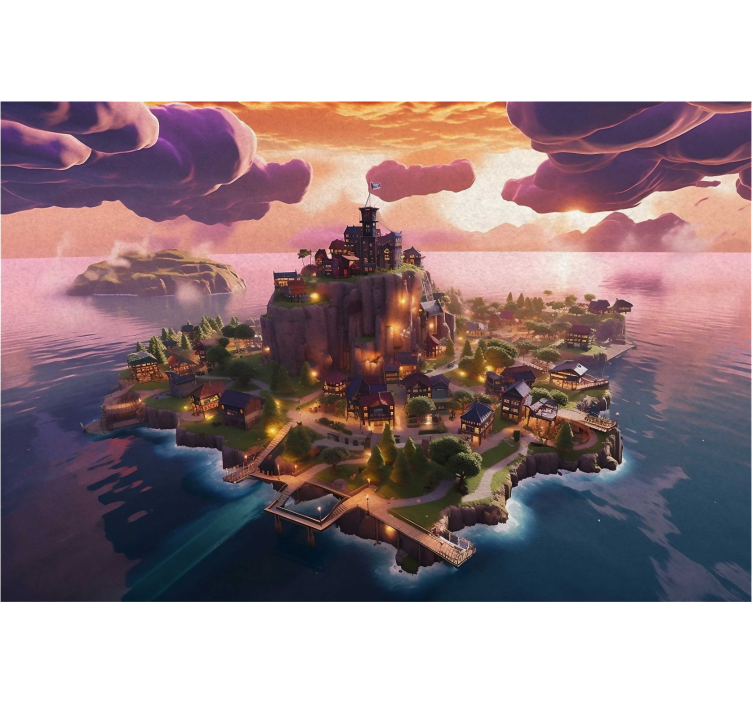 用于青少年房间的其他壁画 这是一个神奇的冒险世界，充满了未知的冒险和惊喜。这里有美丽的森林，深不可测的洞穴，还有充满危险的山谷。你 - TenStickers