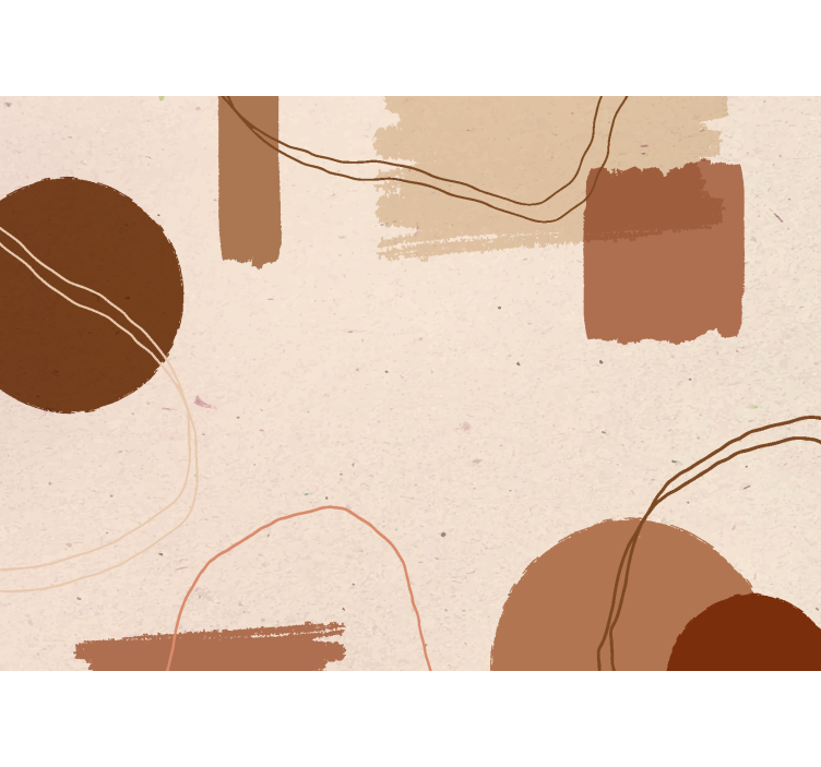 壁画呈现抽象设计 - TenStickers