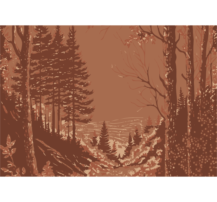 壁画展现自然抽象设计之美 - TenStickers