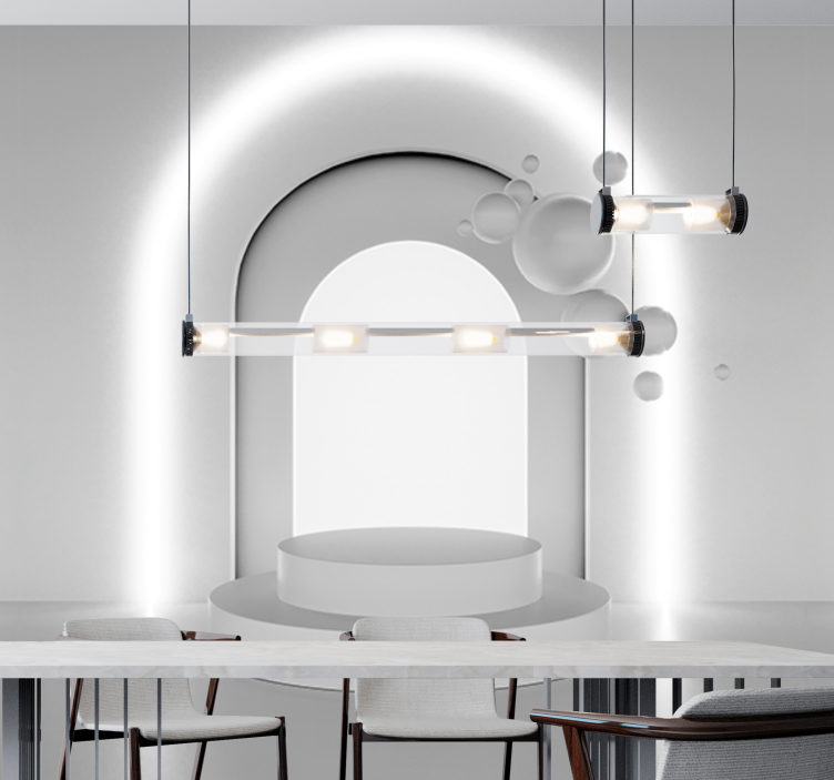 3d 幻觉空间白球壁画 - TenStickers