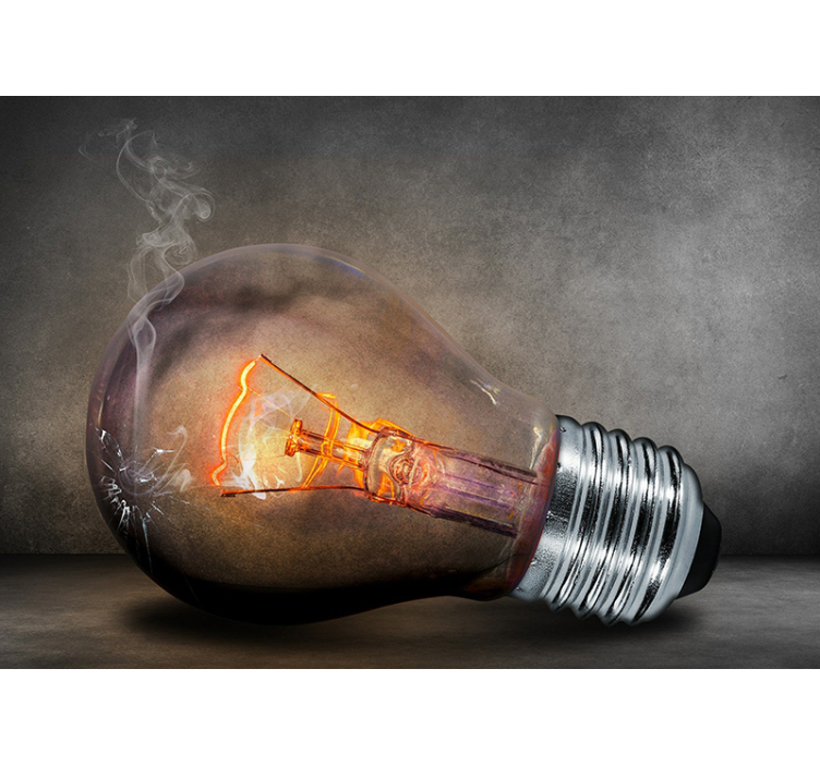 3D效果照片墙 破碎的照明 - TenStickers