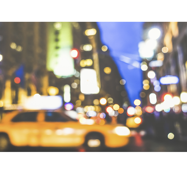 城市和乡村照片墙 繁忙的都市夜晚 - TenStickers