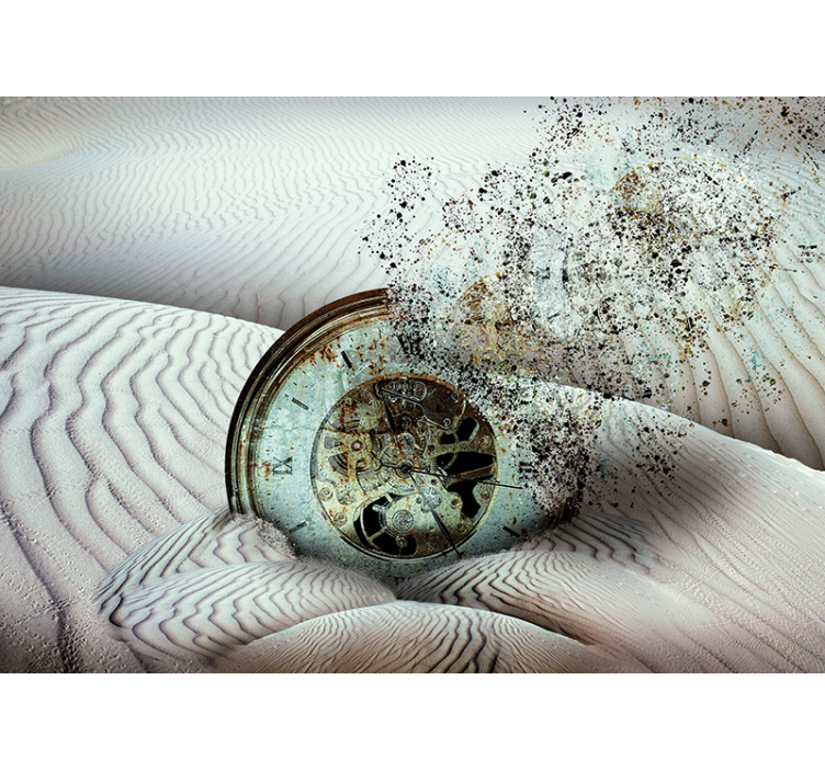 超现实主义沙漠抽象墙壁画 - TenStickers