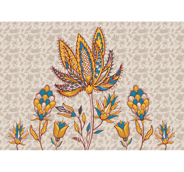 花卉照片墙展现生动的花卉组合 - TenStickers