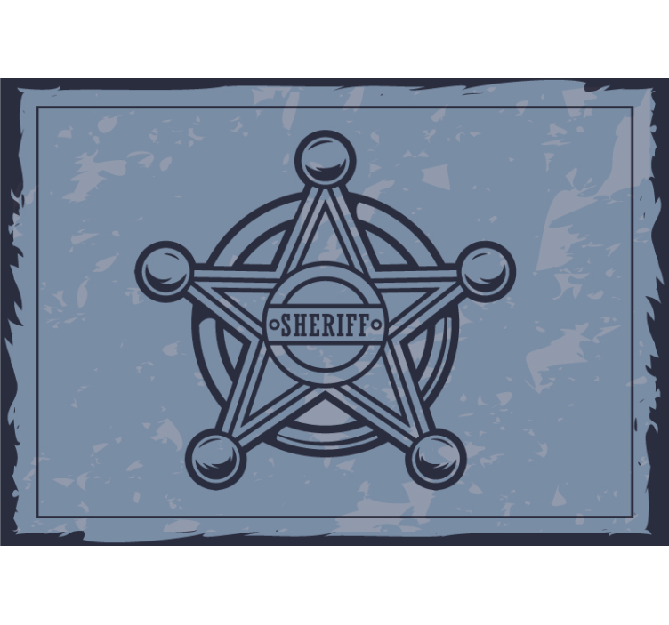 人物照片墙警长徽章玩具套装 - TenStickers