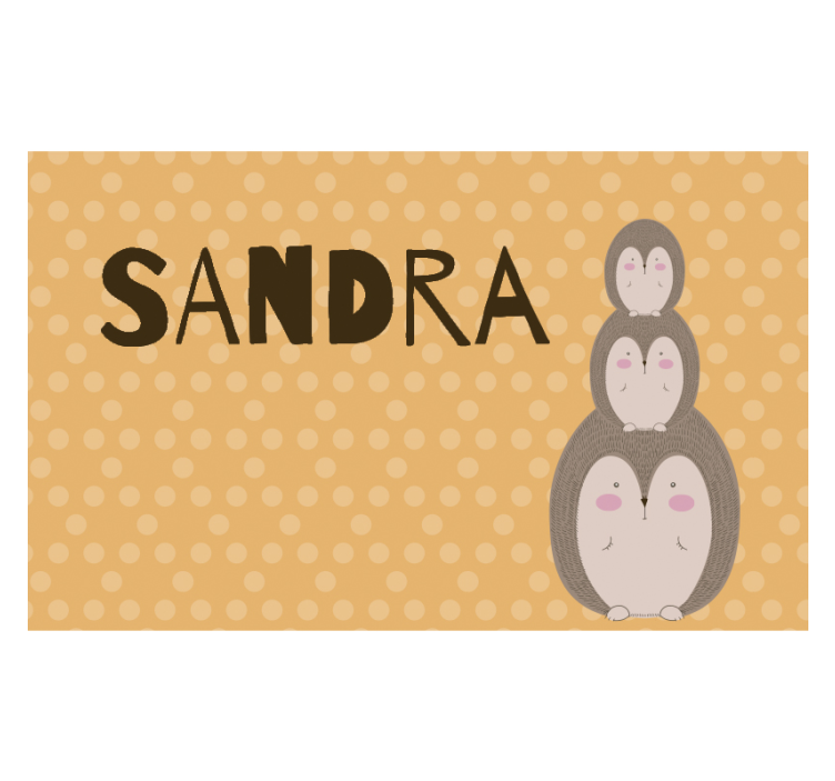 儿童房的其他壁画可爱叠放的刺猬 - TenStickers