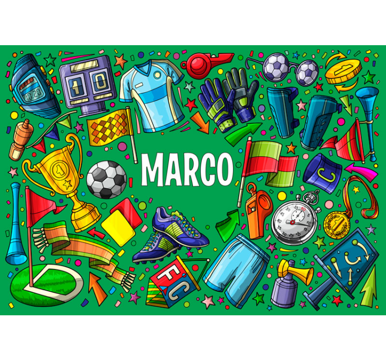 其他可定制的壁画运动主题元素 - TenStickers