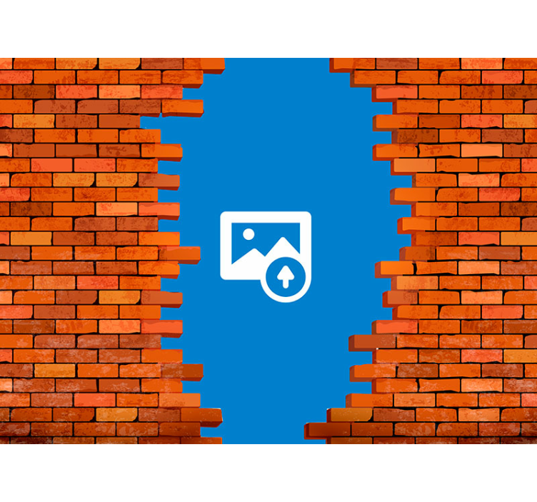 照片自定义壁画在墙上的洞 - TenStickers