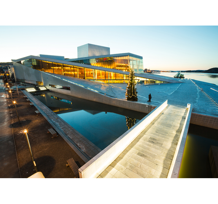 城市和乡村照片墙 现代建筑奇迹 - TenStickers