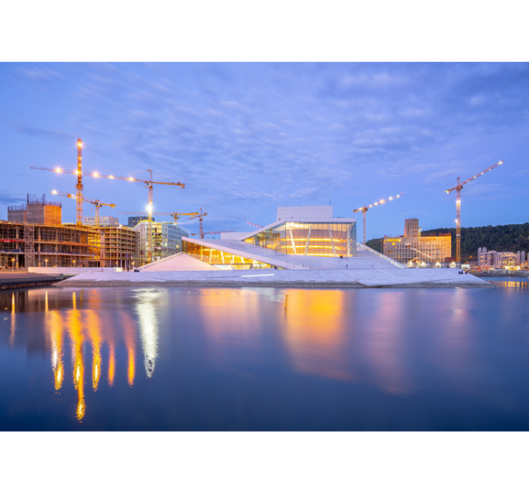 城市和乡村照片墙现代建筑设计 - TenStickers