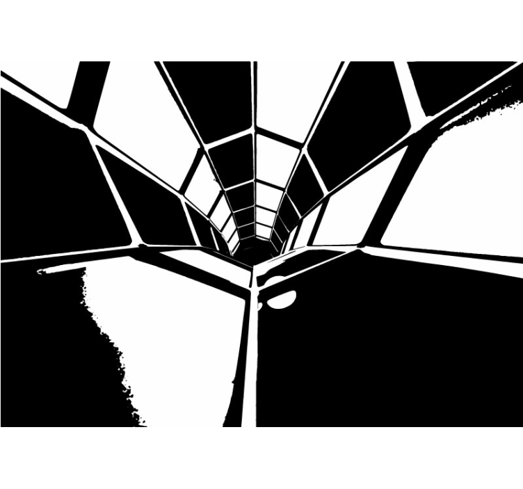 抽象照片墙 几何透视图 - TenStickers