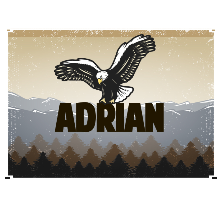 动物风格的墙面壁画 雄鹰翱翔 - TenStickers