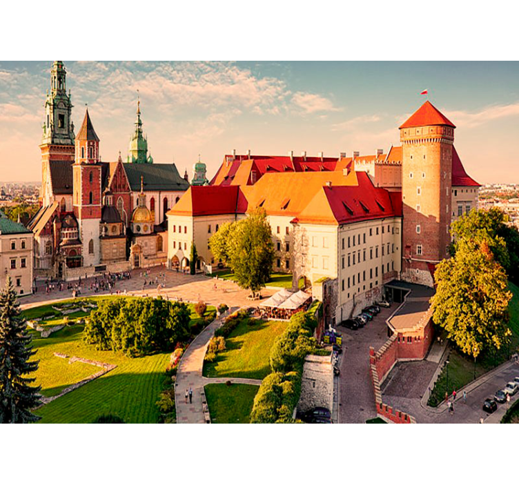 城市和乡村照片墙 历史城堡景观 - TenStickers