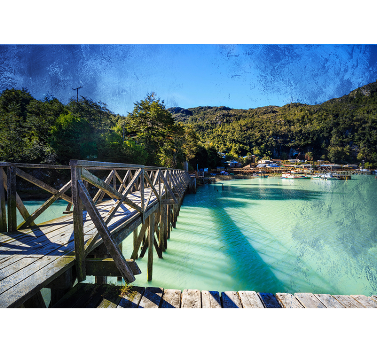 其他景观壁画美丽海岸小径 - TenStickers