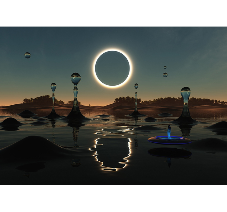 空间照片墙 天体水景 - TenStickers