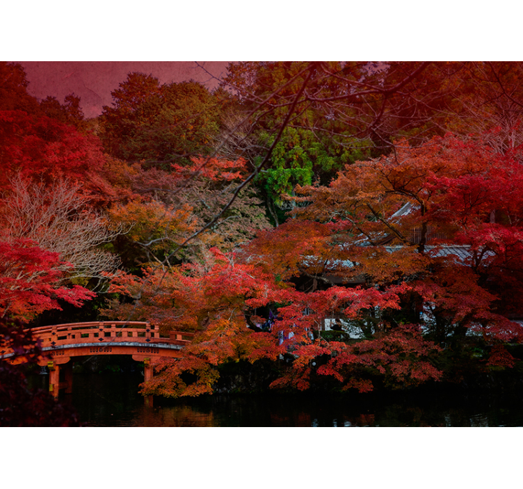 自然照片墙秋日宁静 - TenStickers