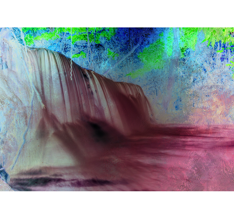 卡乔伊拉照片墙宁静瀑布景观 - TenStickers