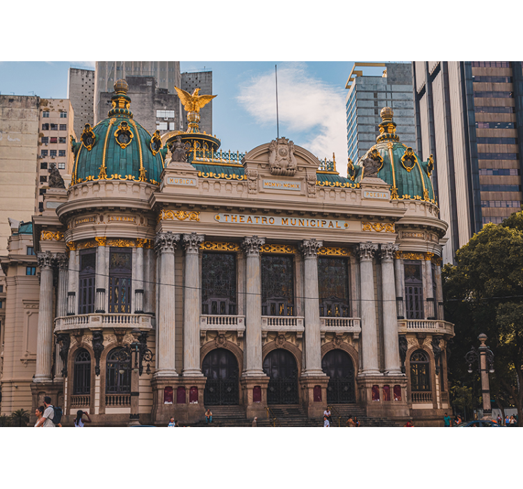 城市和乡村照片墙 历史剧院建筑 - TenStickers