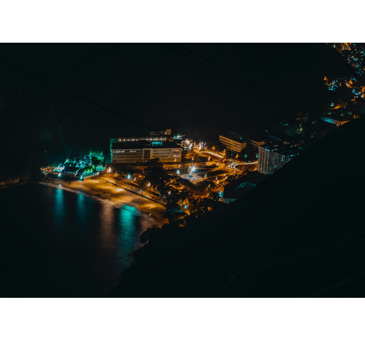 城市和乡村照片墙夜景城市风光 - TenStickers