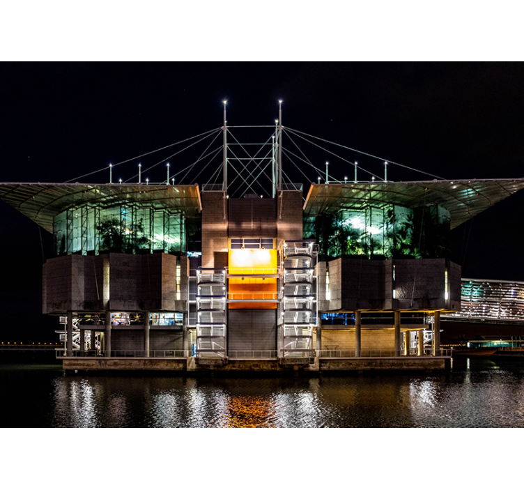 城市和乡村照片墙 未来主义城市建筑 - TenStickers