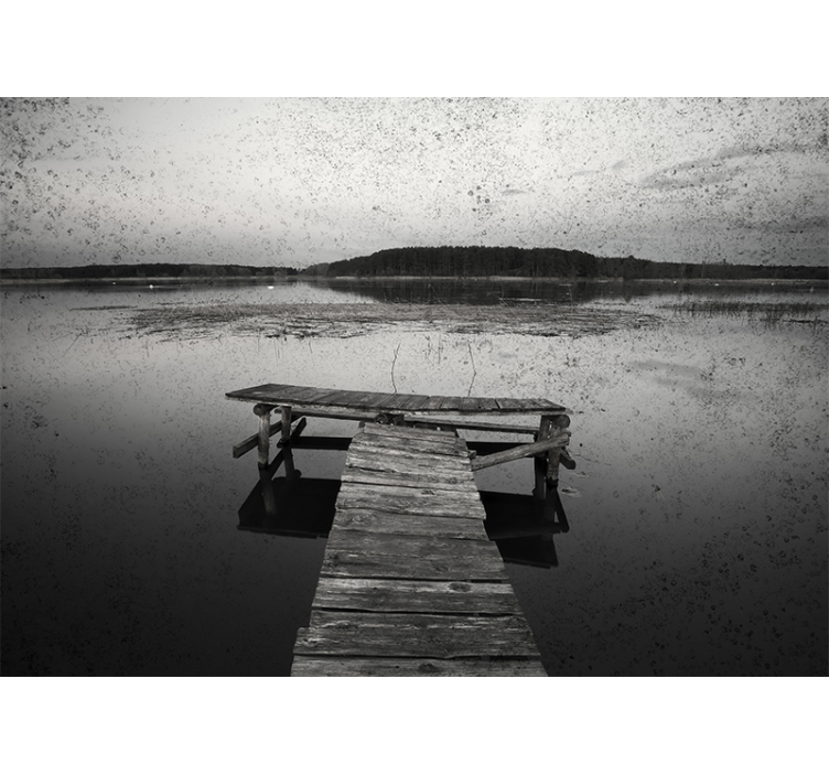 其他景观壁画：风景码头倒影 - TenStickers