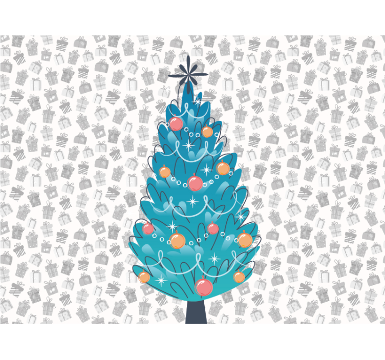 圣诞照片墙 圣诞 节日动物聚会 - TenStickers