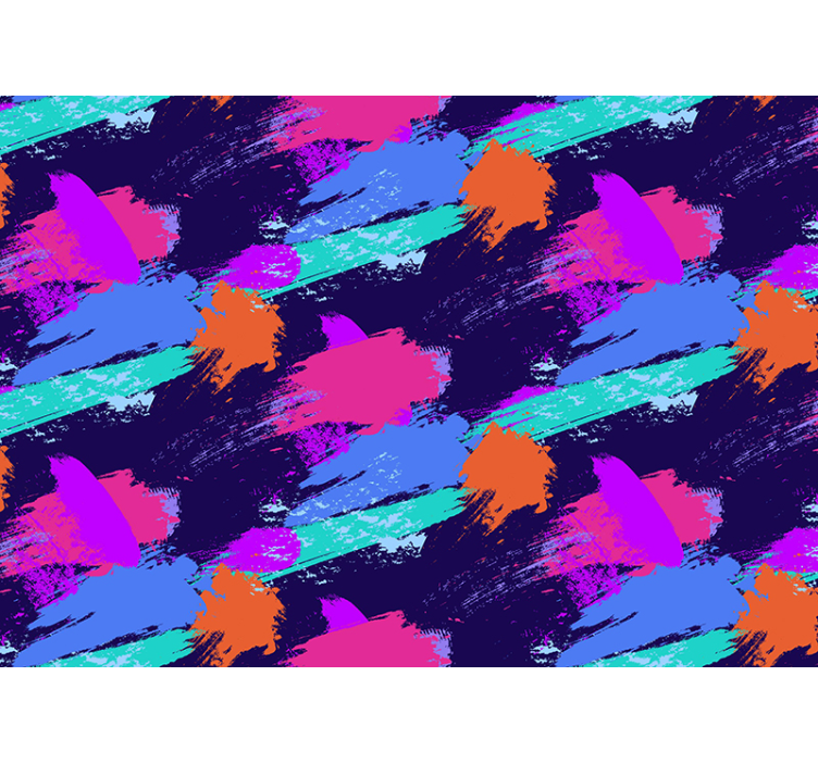 抽象照片墙展现多彩画笔笔触 - TenStickers