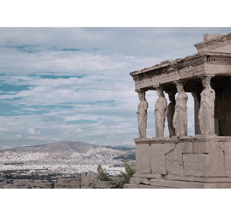 城市和乡村照片墙 古雅典的景象 - TenStickers