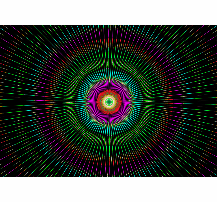 抽象照片墙璀璨螺旋图案 - TenStickers