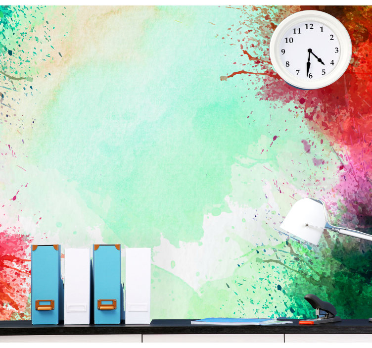 抽象照片墙色彩飞溅图案 - TenStickers