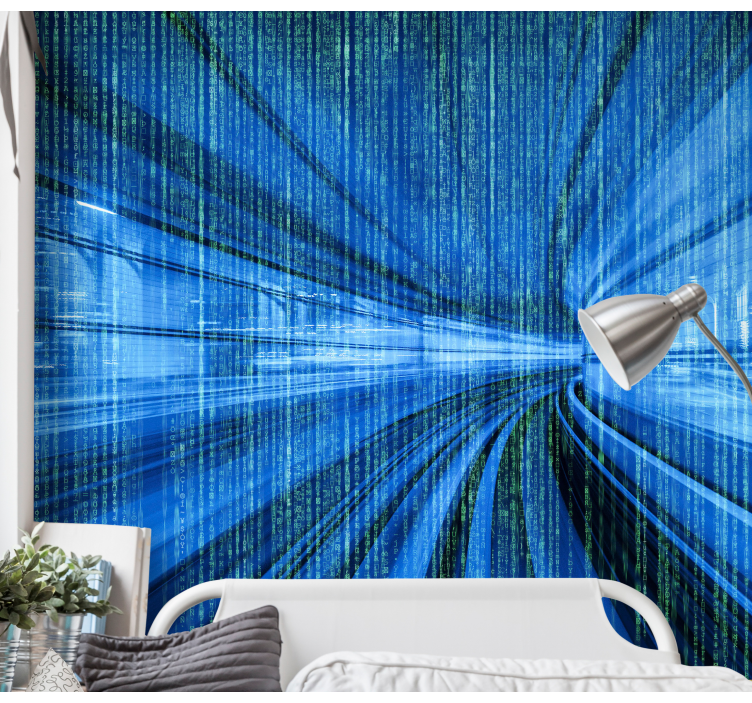 抽象照片墙 动态数字流 - TenStickers