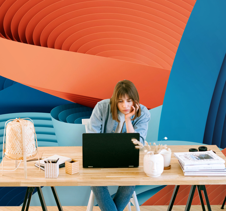 抽象照片墙动态纸层次设计 - TenStickers