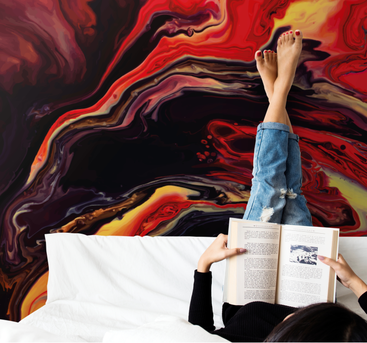 抽象照片墙展现动态旋转图案 - TenStickers