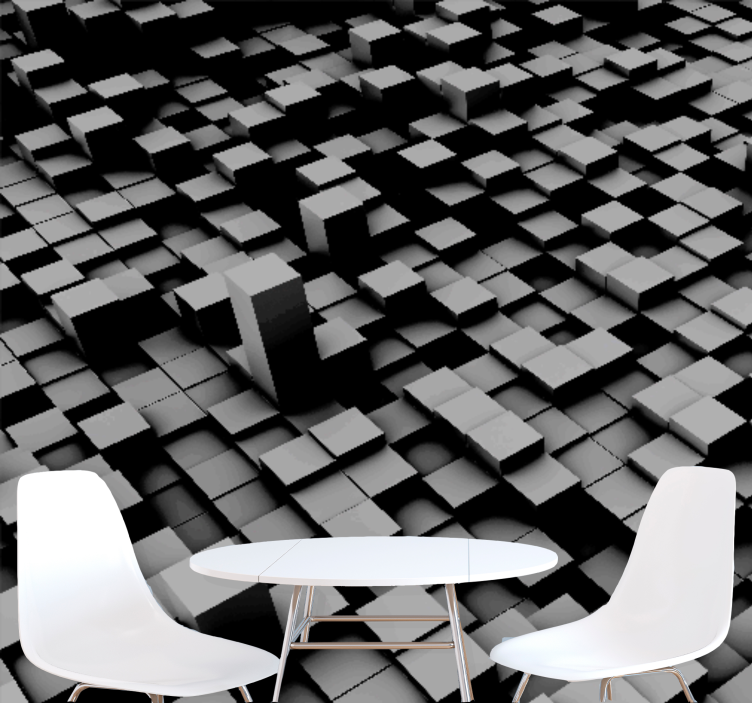 抽象照片墙几何块状构成 - TenStickers