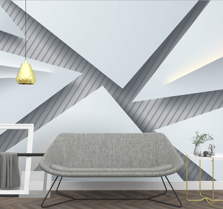 抽象照片墙几何分层形状 - TenStickers