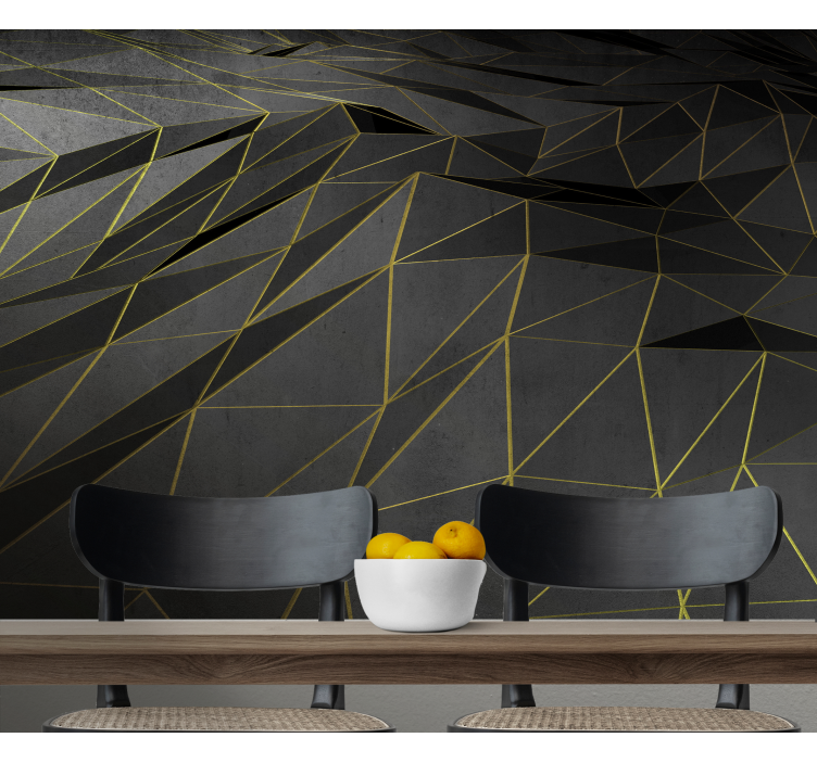 抽象照片墙 几何线条图案 - TenStickers