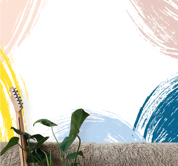 抽象照片墙展现简约的树丛笔触 - TenStickers