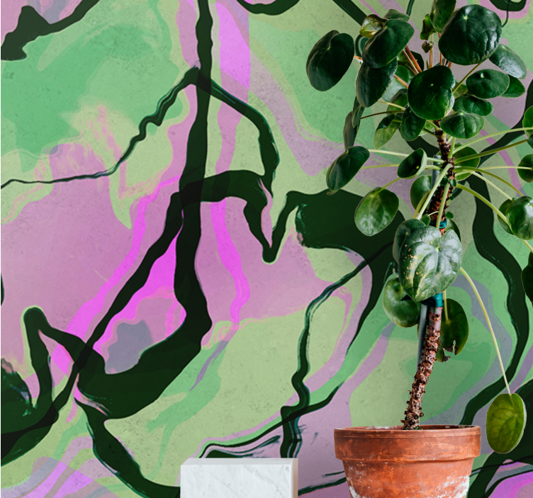 抽象照片墙有机形状构成 - TenStickers