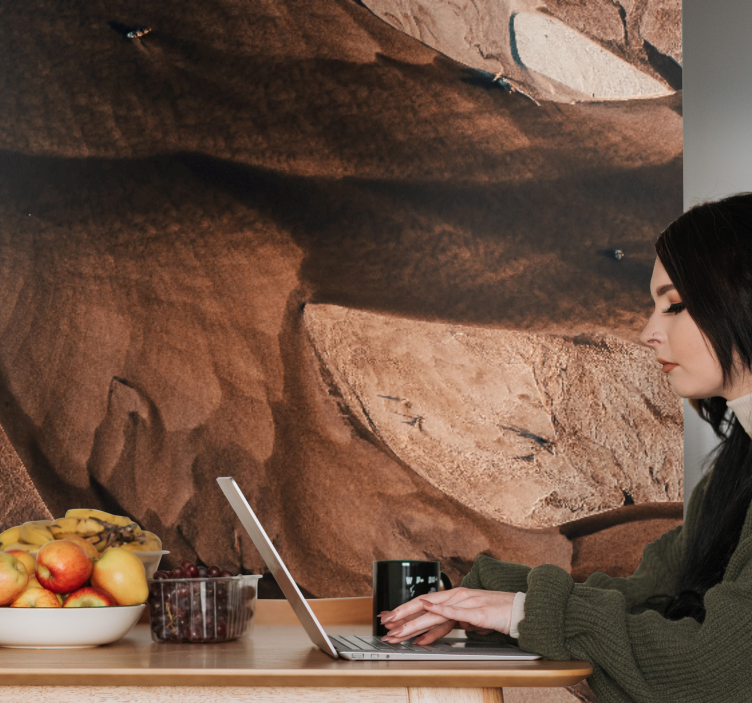 抽象照片墙展现纹理沙丘图案 - TenStickers