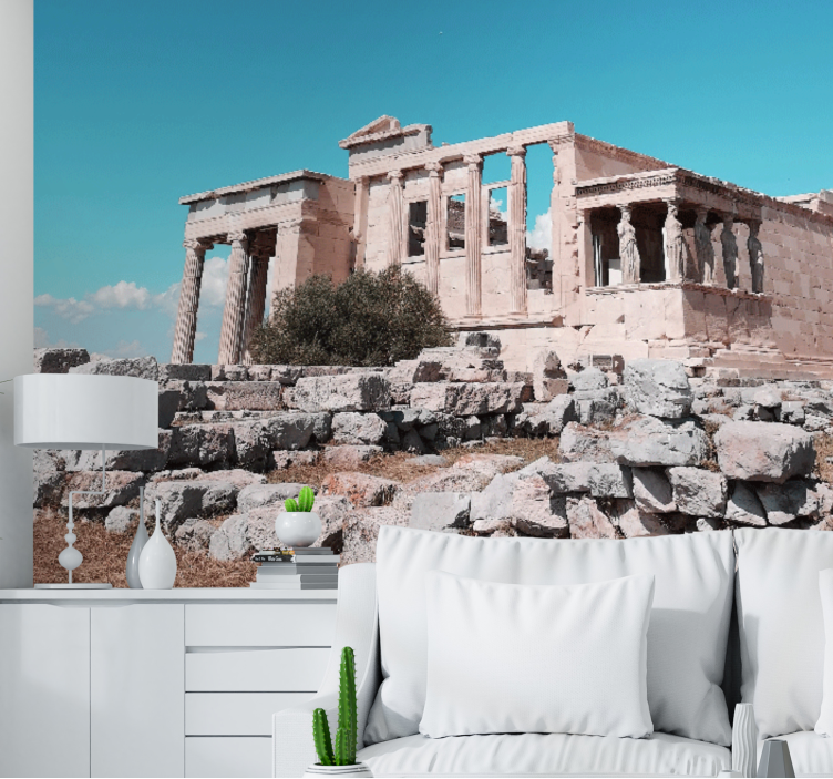 雅典卫城希腊设计天空壁画 - TenStickers