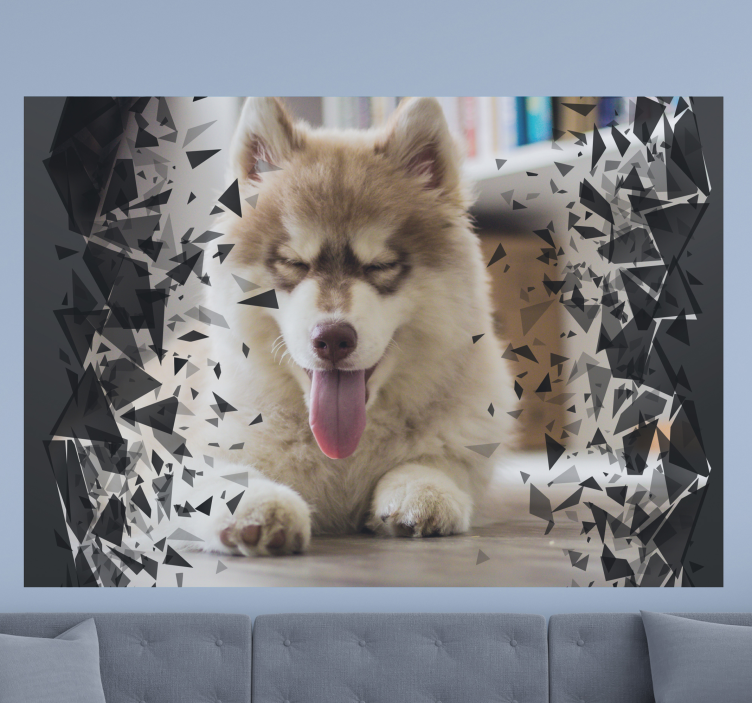 动物风格的墙面壁画突破肖像 - TenStickers