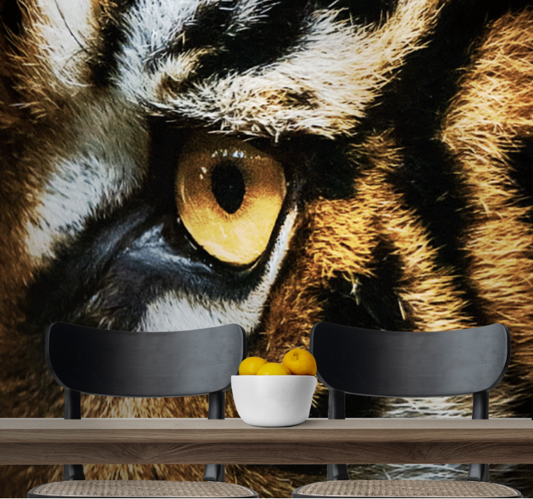 动物风格的墙面壁画 猛虎凝视 - TenStickers