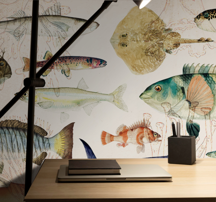 动物风格的墙面壁画海洋生物系列 - TenStickers