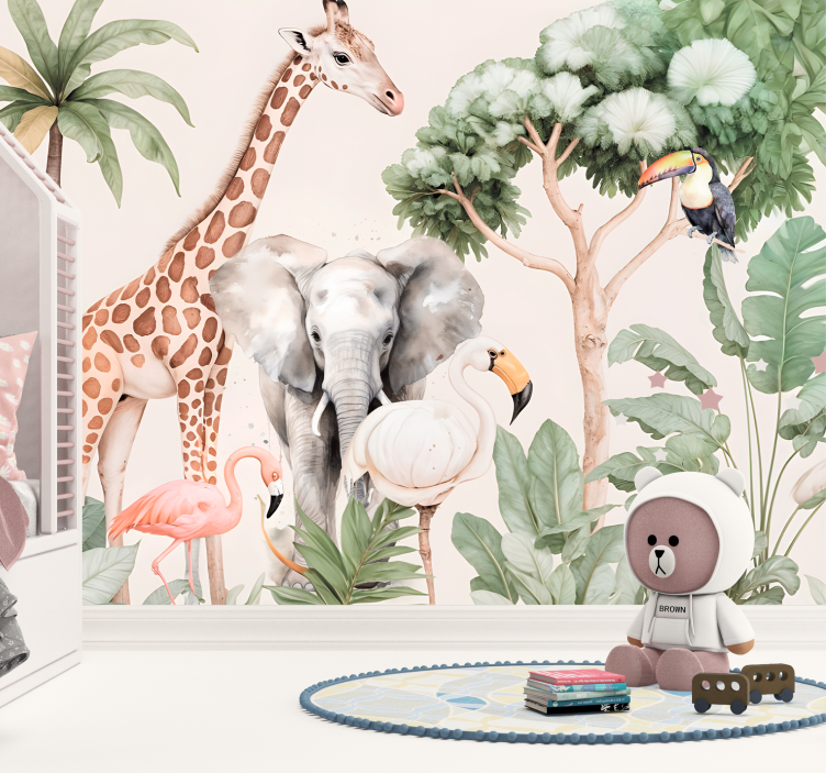 其他动物壁画 大草原景观 - TenStickers