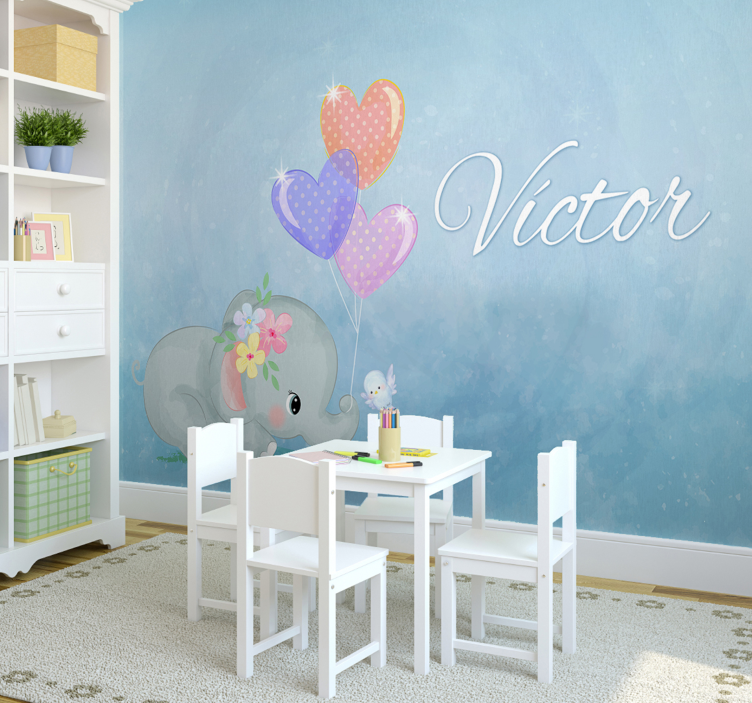 小象个性化幼儿园壁画 - TenStickers