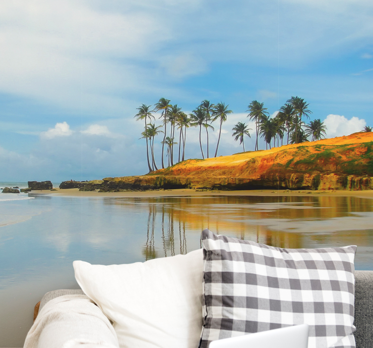 海壁画下的巴西热带海滩 - TenStickers