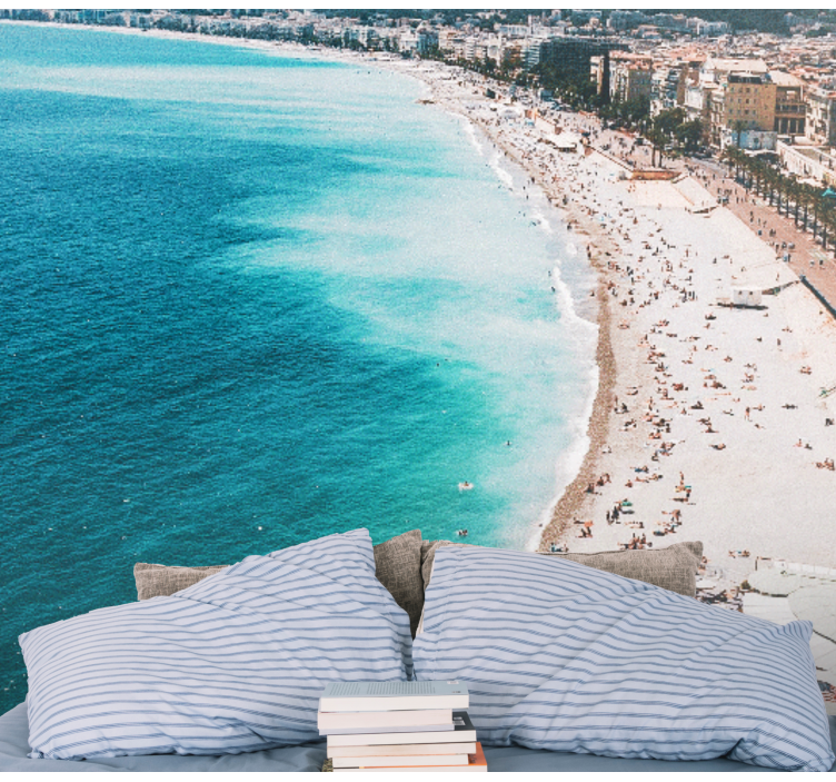 城市和乡村照片墙 法国海滩天堂 - TenStickers