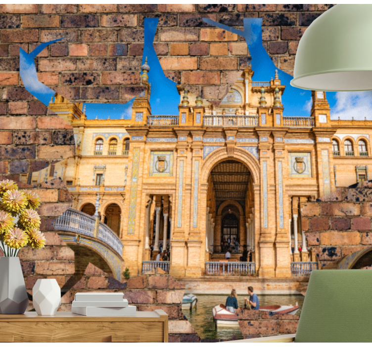 城市和乡村照片墙展现塞维利亚的建筑辉煌 - TenStickers